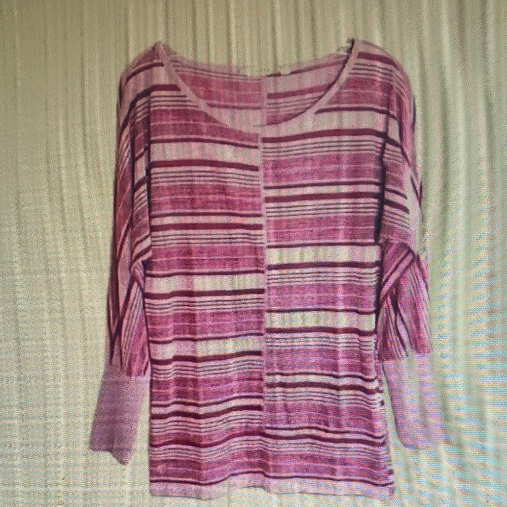 Striped Pink Lightweight Women's Top